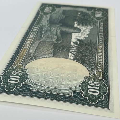 Reserve Bank of Rhodesia Ten Dollars 19 November 1975 - Uncirculated