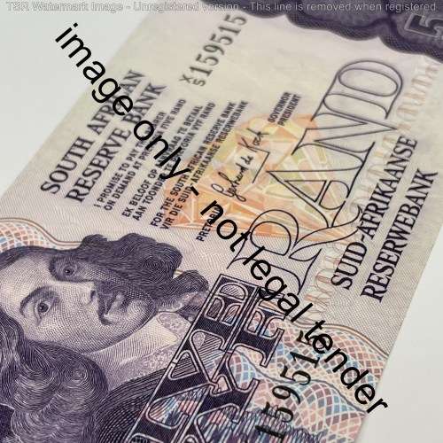GPC de Kock First Issue R5 banknote X 5 replacement - Crisp uncirculated