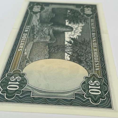 Reserve Bank of Rhodesia Ten Dollars 19 November 1975 uncirculated and top quality