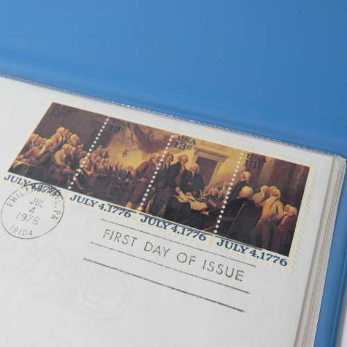 The American Bicentennial Medallic First day cover with silver Independence day coin
