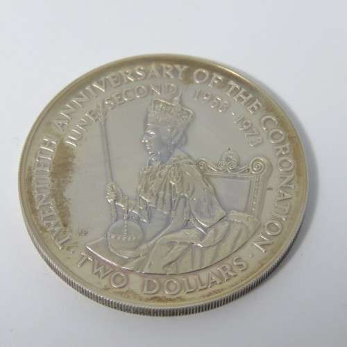 Cook islands 1973 Proof silver 2 dollars - excellent