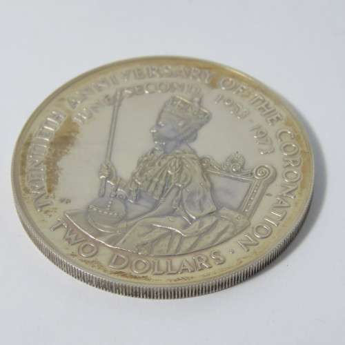 Cook islands 1973 Proof silver 2 dollars - excellent