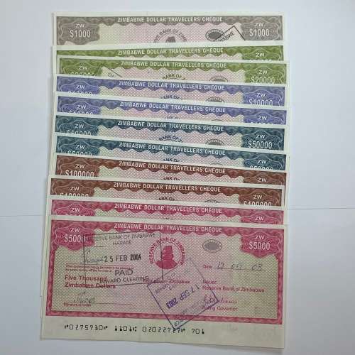 Zimbabwe 2003 Travellers Cheques