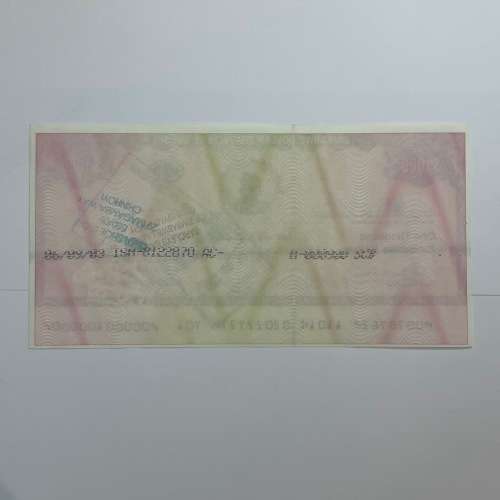 Zimbabwe 2003 Travellers Cheques
