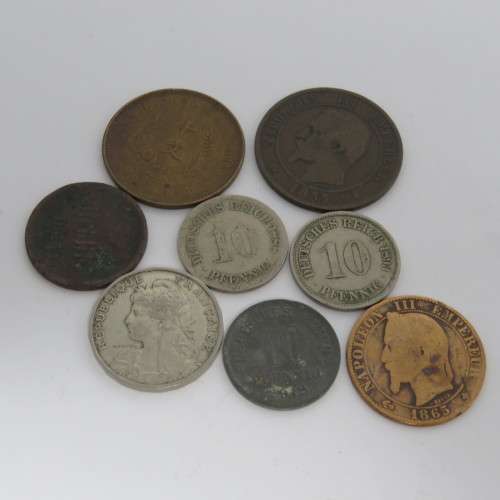 Lot of 8 coins - all older than 100 years