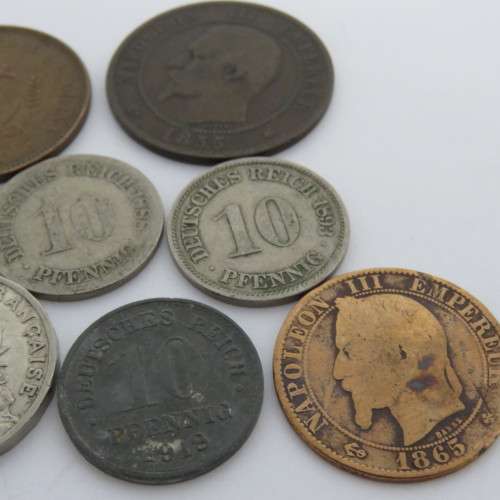 Lot of 8 coins - all older than 100 years