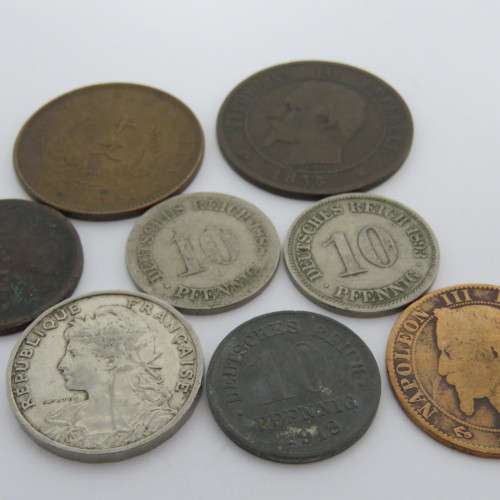 Lot of 8 coins - all older than 100 years