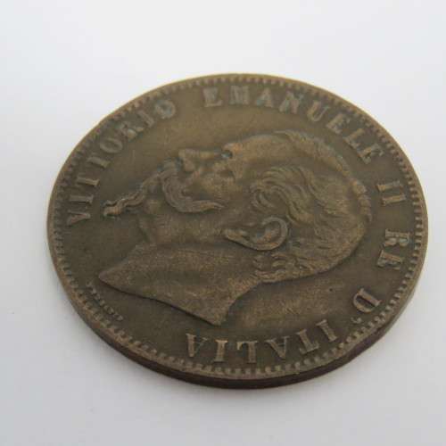 Italy 1867 Ten 10 Centesimi VF+