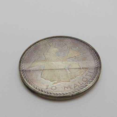Lesotho proof silver 10 Maloti in original holder