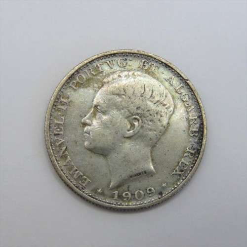 1909 Portugal silver 200 reis