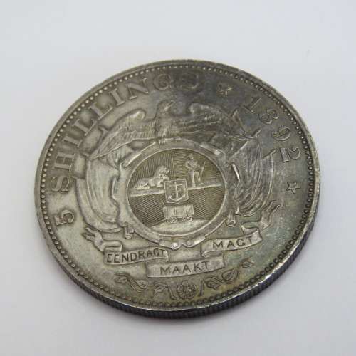 1892 ZAR single shaft Paul Kruger Crown XF+ - Excellent coin