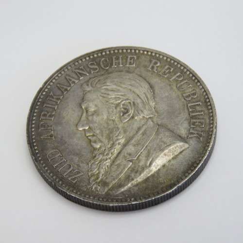 1892 ZAR single shaft Paul Kruger Crown XF+ - Excellent coin