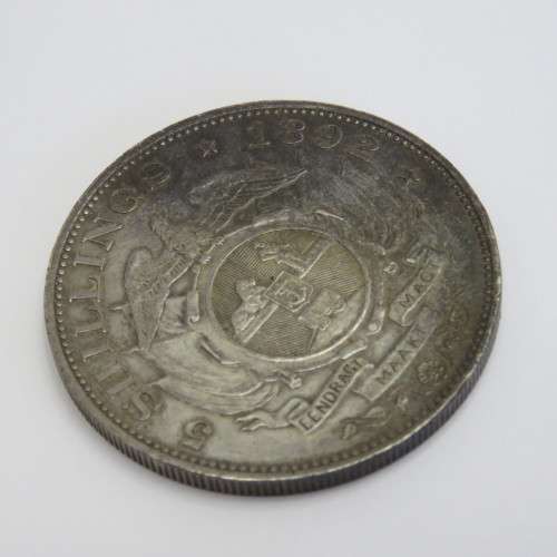 1892 ZAR single shaft Paul Kruger Crown XF+ - Excellent coin