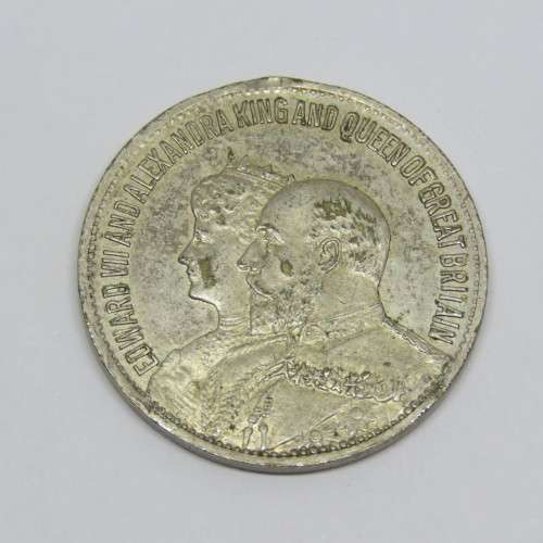 1902 Great Britain Edward 7 crowning medallion