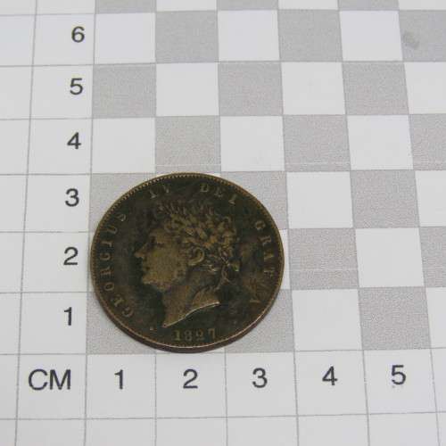 1827 Great Britain George 4 copper half penny