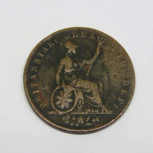 1827 Great Britain George 4 copper half penny