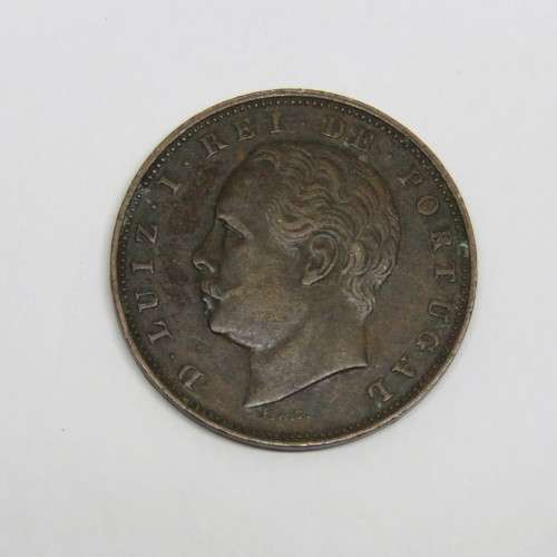 1885 Portugal bronze 10 Reis