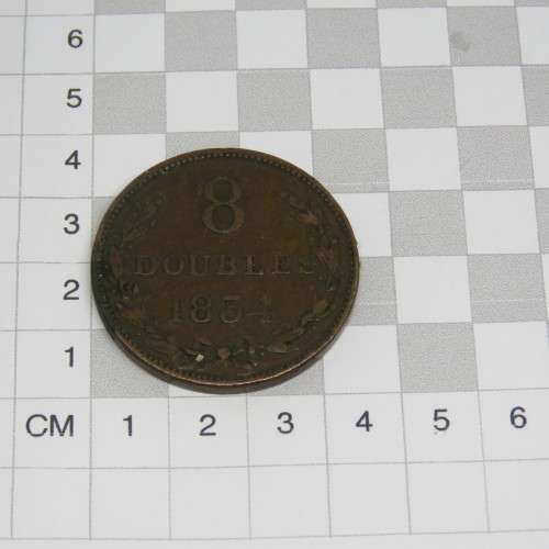1834 Guernsey copper 8 Doubles