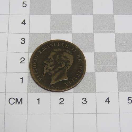 1861 Italy Copper 5 Centesimi