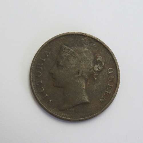 1845 Straits Settlements East India Company one cent