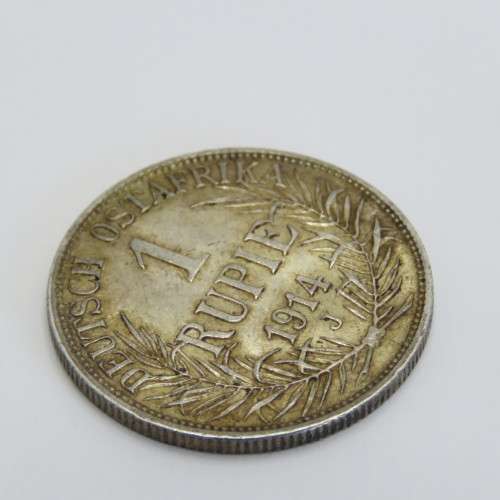 1914 J German East Africa one Rupie XF