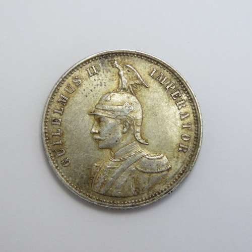 1914 J German East Africa one Rupie XF
