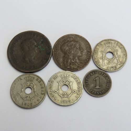 Lot of 6 coins each one over 100 years old
