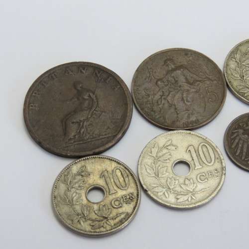 Lot of 6 coins each one over 100 years old