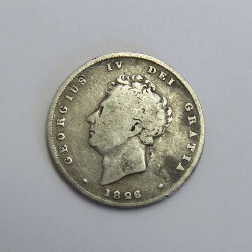 1826 Great Britain silver Shilling