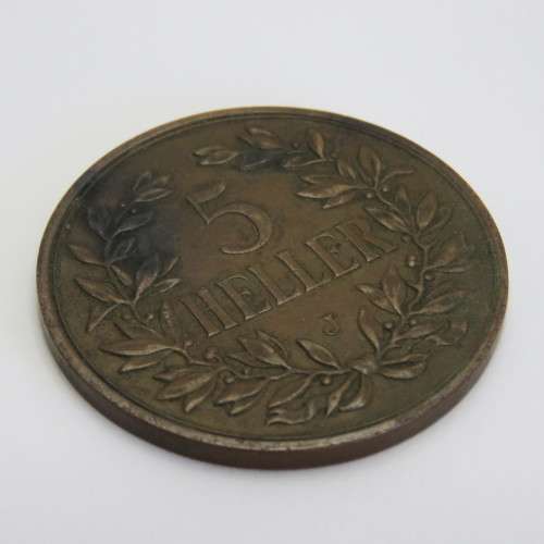 1908 J German East Africa five 5 Heller - XF