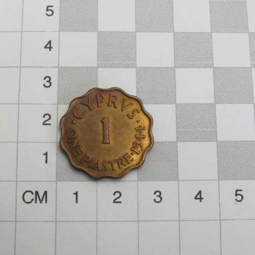 1944 Cyprus One Piastre