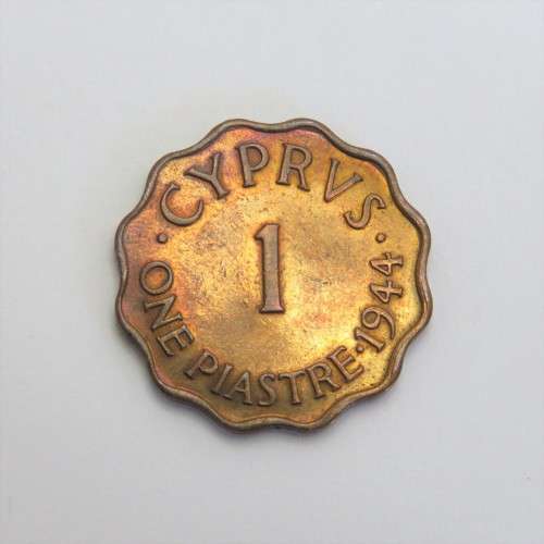 1944 Cyprus One Piastre