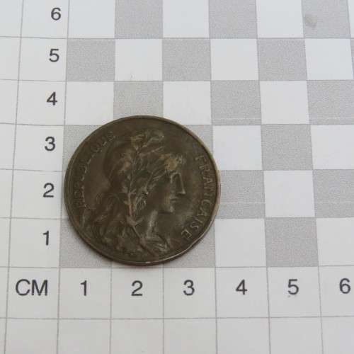 1904 France Bronze 10 Centimes XF+