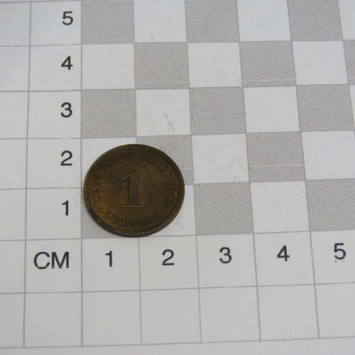 1908 J Germany Deutsches Reich 1 Pfennig - Uncirculated