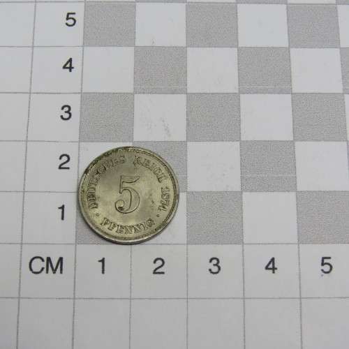 1874 Germany Five Pfennig XF