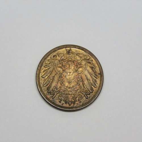 1908 Germany Deutsches Reich One Pfennig Uncirculated - J mintmark