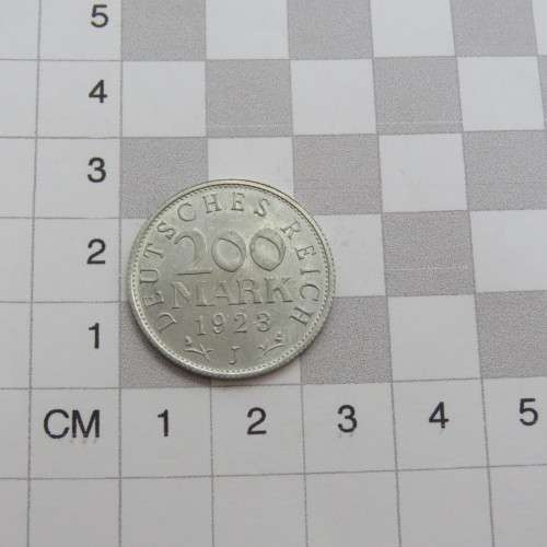 1923 Germany Weimar Republic 200 mark AU+