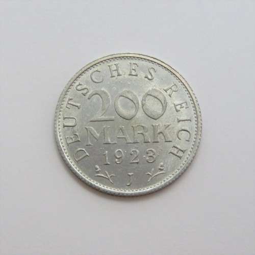 1923 Germany Weimar Republic 200 mark AU+