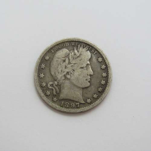 1897 USA Barber Quarter