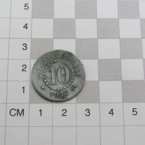 1917 Germany Geldersatzmarke - 10 Pfennig