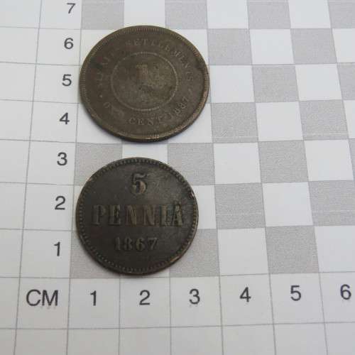 Lot of 5 old coins - Each one over 100 years old