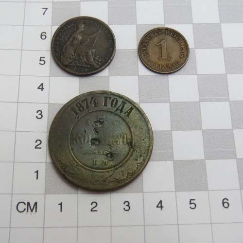 Lot of 5 old coins - Each one over 100 years old