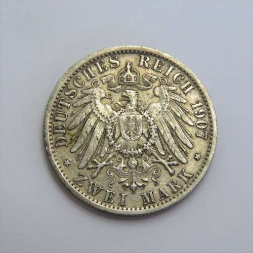 1907 Germany Prussia 2 Mark VF
