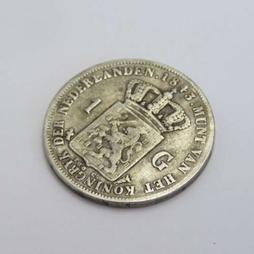 1843 Netherlands Willem 2 one Gulden