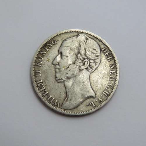 1843 Netherlands Willem 2 one Gulden