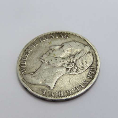 1843 Netherlands Willem 2 one Gulden
