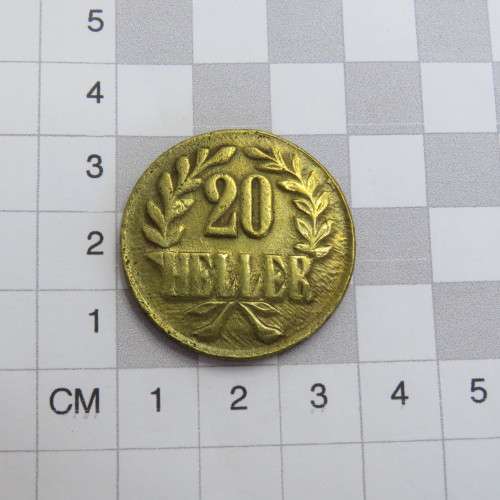 1916 German East Africa 20 Heller