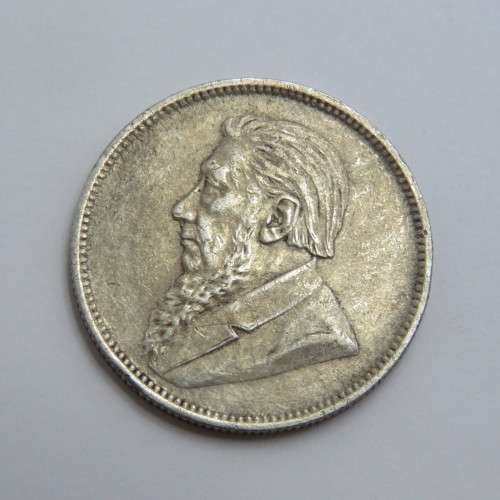 1897 ZAR Kruger silver 2 shilling - AU
