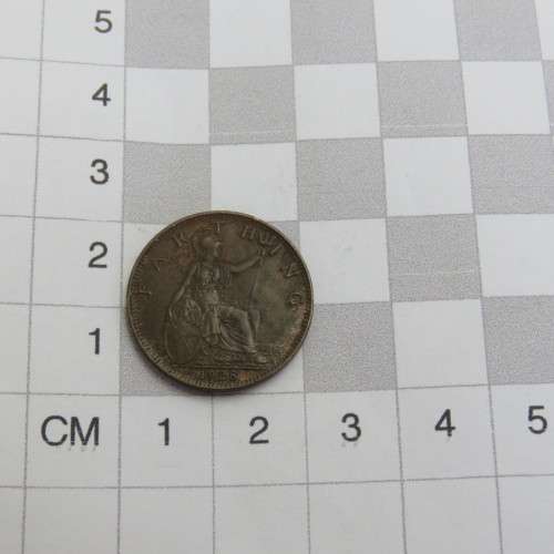 1928 Great Britain farthing AU+