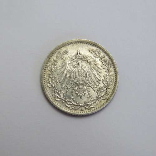 1906 Germany Deutsches Reich silver half mark AU